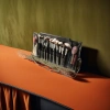 Black makeup brush storage roll, a portable roll-type storage bag specially designed for makeup brushes Specification image